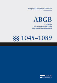 Vorderes Coverbild Großkommentar zum ABGB - Klang Kommentar