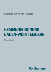Vorderes Coverbild Gemeindeordnung Baden-Württemberg