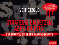 Vorderes Coverbild Strategie umsetzen, aber richtig! Der Survival Guide für Führungskräfte