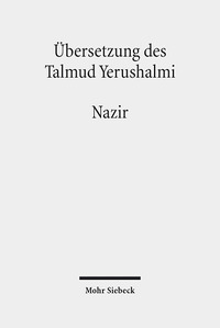 Vorderes Coverbild Übersetzung des Talmud Yerushalmi