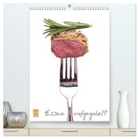 Vorderes Coverbild Essen aufgegabelt (hochwertiger Premium Wandkalender 2025 DIN A2 hoch), Kunstdruck in Hochglanz