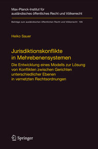 Vorderes Coverbild Jurisdiktionskonflikte in Mehrebenensystemen