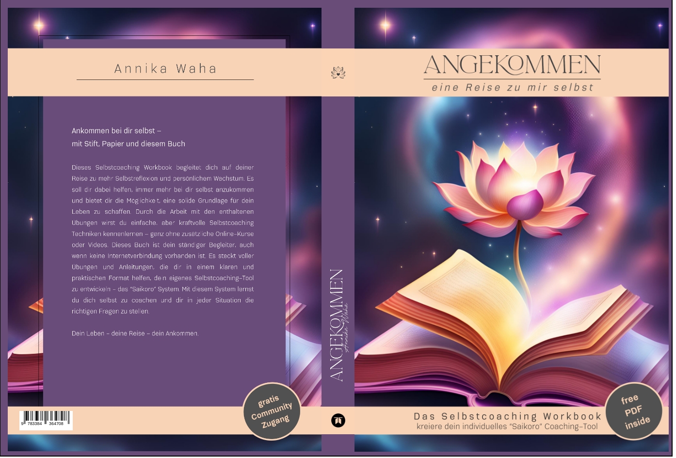 Gesamtes Coverbild Angekommen - das Selbstcoaching Workbook