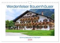 Vorderes Coverbild Werdenfelser Bauernhäuser - Schmuckstücke in Farchant (Wandkalender 2025 DIN A4 quer), CALVENDO Monatskalender