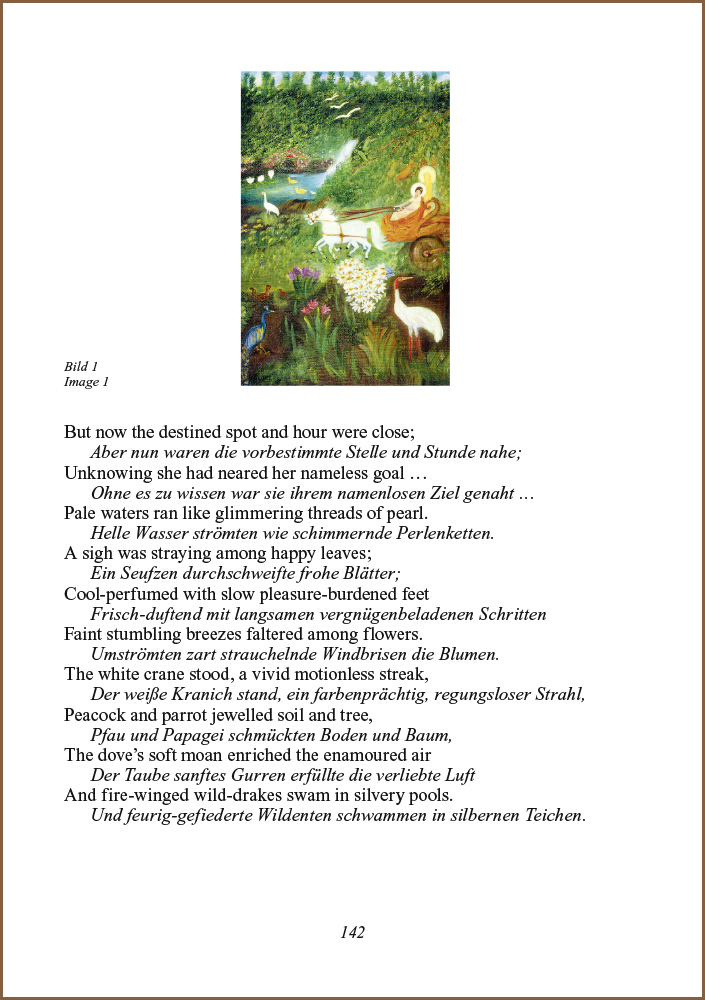 Beispielinhalt (Bild) Meditationen über Savitri Buch IV-V – Meditations on Savitri Book IV-V