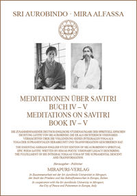 Vorderes Coverbild Meditationen über Savitri Buch IV-V – Meditations on Savitri Book IV-V