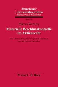 Vorderes Coverbild Materielle Beschlusskontrolle im Aktienrecht