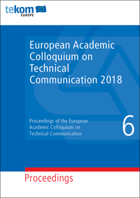 Vorderes Coverbild European Academic Colloquium on Technical Communication 2018