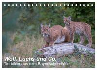Vorderes Coverbild Wolf, Luchs und Co. - Tierbilder aus dem Bayerischen Wald (Tischkalender 2025 DIN A5 quer), CALVENDO Monatskalender