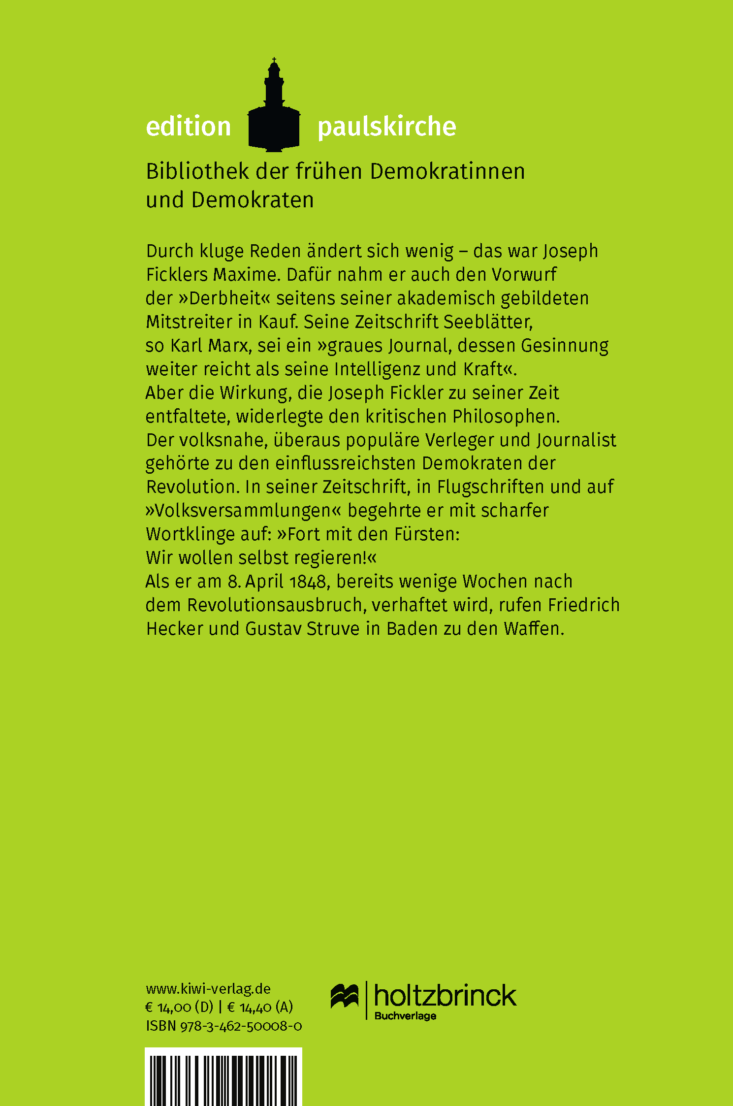 Rückseitencover Fort mit den Fürsten: Wir wollen selbst regieren!