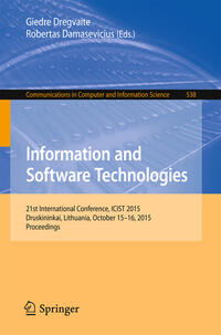 Vorderes Coverbild Information and Software Technologies