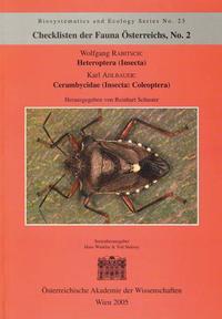 Vorderes Coverbild Checklisten der Fauna Österreichs, Nr. 2 - Heteroptera (Insecta) Cerambycidae (Insecta: Coleoptera)