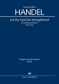 Vorderes Coverbild Let thy hand be strengthened. Coronation Anthem II (Klavierauszug)