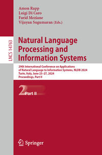 Vorderes Coverbild Natural Language Processing and Information Systems