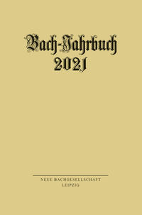 Vorderes Coverbild Bach-Jahrbuch 2021