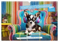 Vorderes Coverbild Chillige Chihuahuas - Entspannte Fellnasen genießen das Leben (Wandkalender 2025 DIN A3 quer), CALVENDO Monatskalender