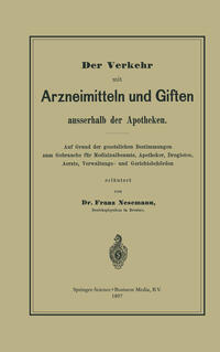 Vorderes Coverbild Der Verkehr mit Arzneimitteln und Giften ausserhalb der Apotheken