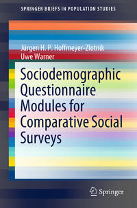 Vorderes Coverbild Sociodemographic Questionnaire Modules for Comparative Social Surveys