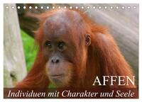 Vorderes Coverbild Affen - Individuen mit Charakter und Seele (Tischkalender 2026 DIN A5 quer), CALVENDO Monatskalender