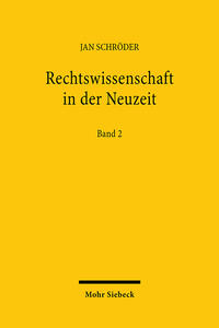 Vorderes Coverbild Rechtswissenschaft in der Neuzeit
