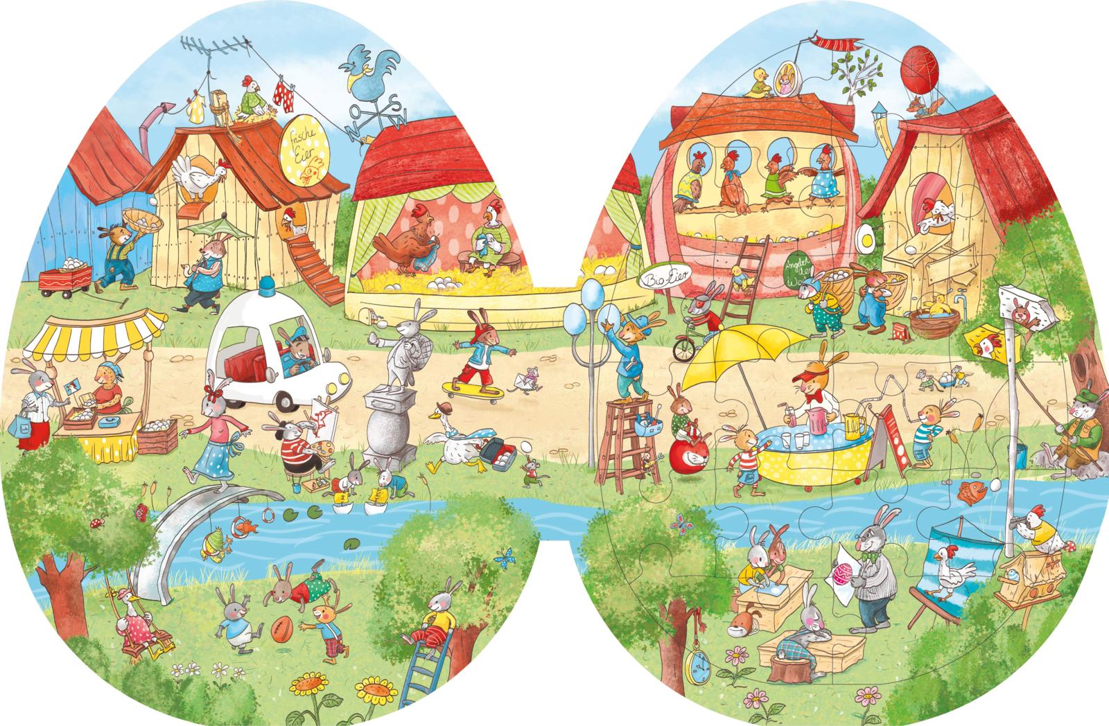 Beispielinhalt (Bild) Das Puzzle-Wimmel-Ei