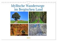 Vorderes Coverbild Idyllische Wanderwege im Bergischen Land (Wandkalender 2025 DIN A4 quer), CALVENDO Monatskalender