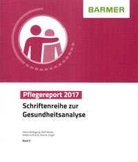 Vorderes Coverbild BARMER Pflegereport 2017