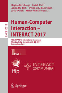 Vorderes Coverbild Human-Computer Interaction - INTERACT 2017