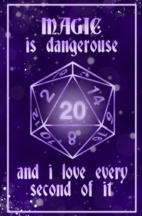 Vorderes Coverbild D&amp;D Notizbuch Magier