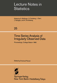 Vorderes Coverbild Time Series Analysis of Irregularly Observed Data