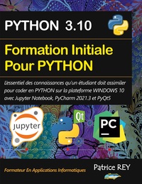 Vorderes Coverbild Formation Initiale Python avec Jupyter et PyCharm