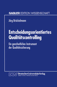 Vorderes Coverbild Entscheidungsorientiertes Qualitätscontrolling