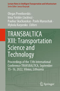 Vorderes Coverbild TRANSBALTICA XIII: Transportation Science and Technology