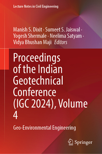 Vorderes Coverbild Proceedings of the Indian Geotechnical Conference (IGC 2024), Volume 4