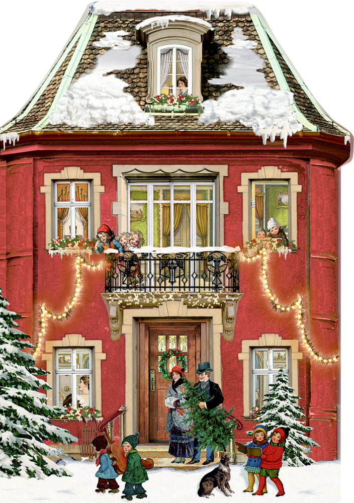 Beispielinhalt (Bild) Mini-Adventskalender-Sortiment – Nostalgische Weihnachten