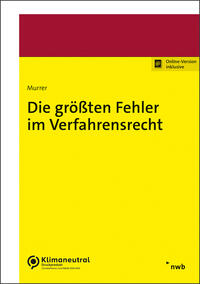 Vorderes Coverbild Die größten Fehler im Verfahrensrecht