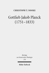 Vorderes Coverbild Gottlieb Jakob Planck (1751-1833)