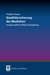 Vorderes Coverbild Qualitätssicherung der Mediation