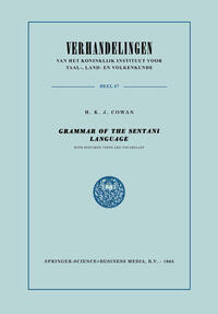 Vorderes Coverbild Grammar of the Sentani Language