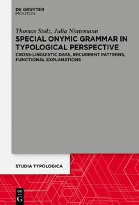 Vorderes Coverbild Special Onymic Grammar in Typological Perspective
