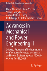 Vorderes Coverbild Advances in Mechanical and Power Engineering II