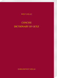 Vorderes Coverbild Concise Dictionary of Ge'ez
