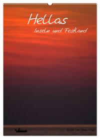 Vorderes Coverbild Hellas Inseln und Festland (Wandkalender 2026 DIN A2 hoch), CALVENDO Monatskalender