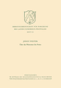 Vorderes Coverbild Über das Phänomen des Festes