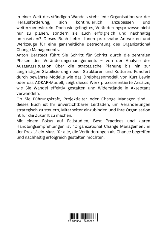 Rückseitencover Organizational Change Management in der Praxis