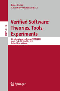 Vorderes Coverbild Verified Software: Theorie, Tools, Experiments