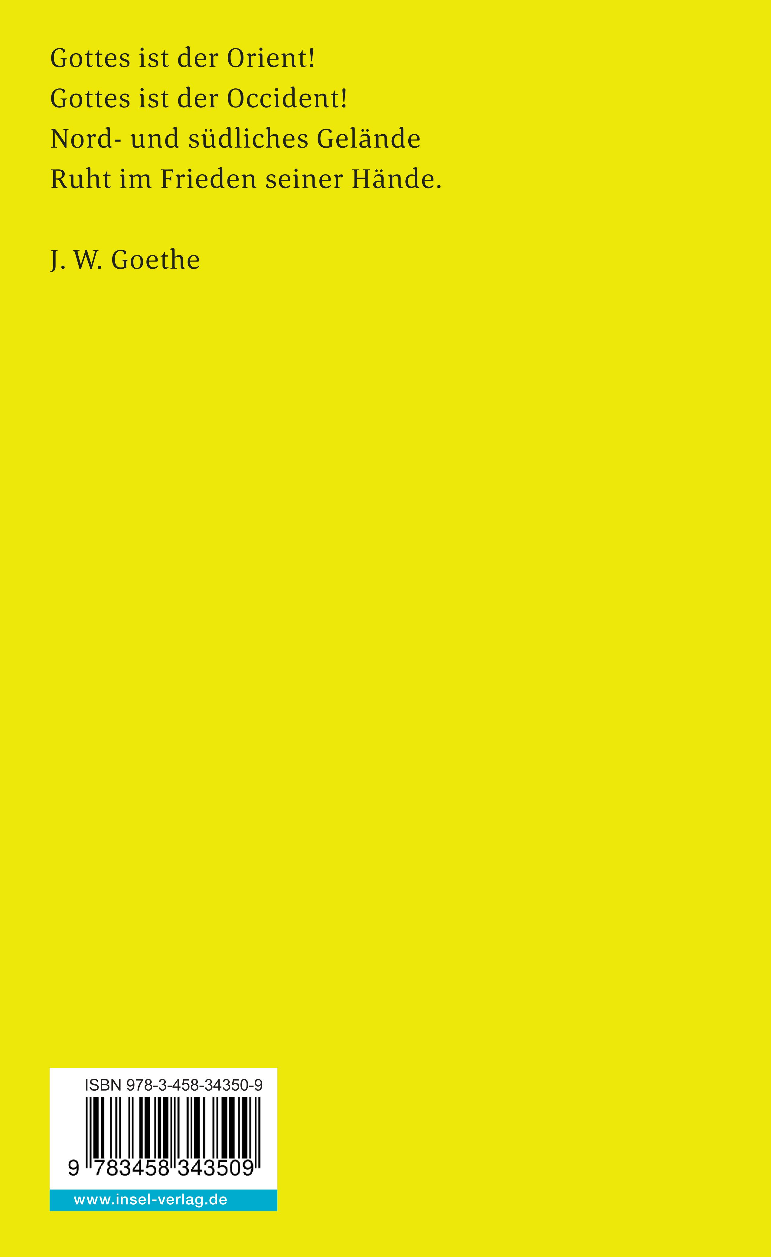 Rückseitencover Goethe und der Islam