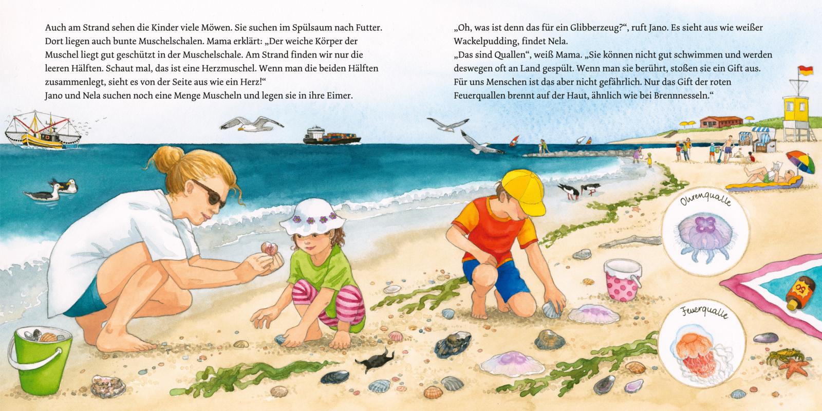 Beispielinhalt (Bild) LESEMAUS 10: Am Meer