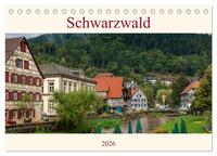 Vorderes Coverbild Schwarzwald (Tischkalender 2026 DIN A5 quer), CALVENDO Monatskalender