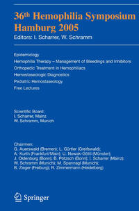 Vorderes Coverbild 36th Hemophilia Symposium Hamburg 2005